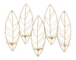 Gyertyatartó, stilizált levelek arany - SIOUX - Butopêa